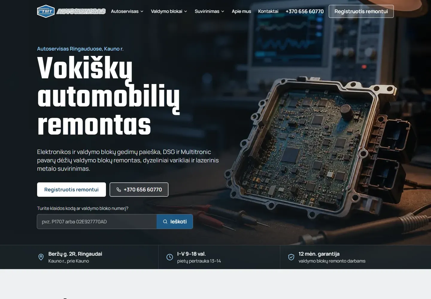 Atnaujinto dizaino maketas kompiuterio ekrane