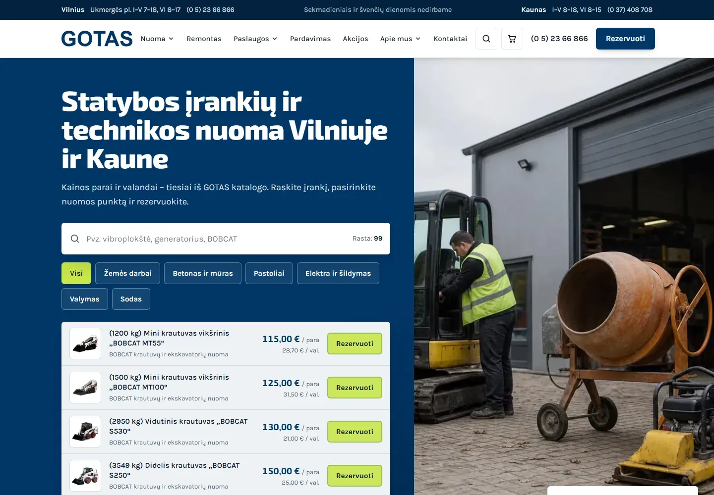 Atnaujinto dizaino maketas kompiuterio ekrane