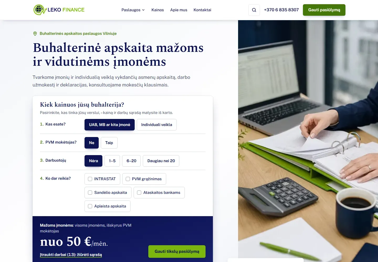 Atnaujinto dizaino maketas kompiuterio ekrane